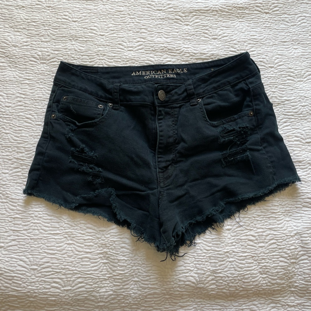 American Eagle Dark Wash Jean Shorts 12